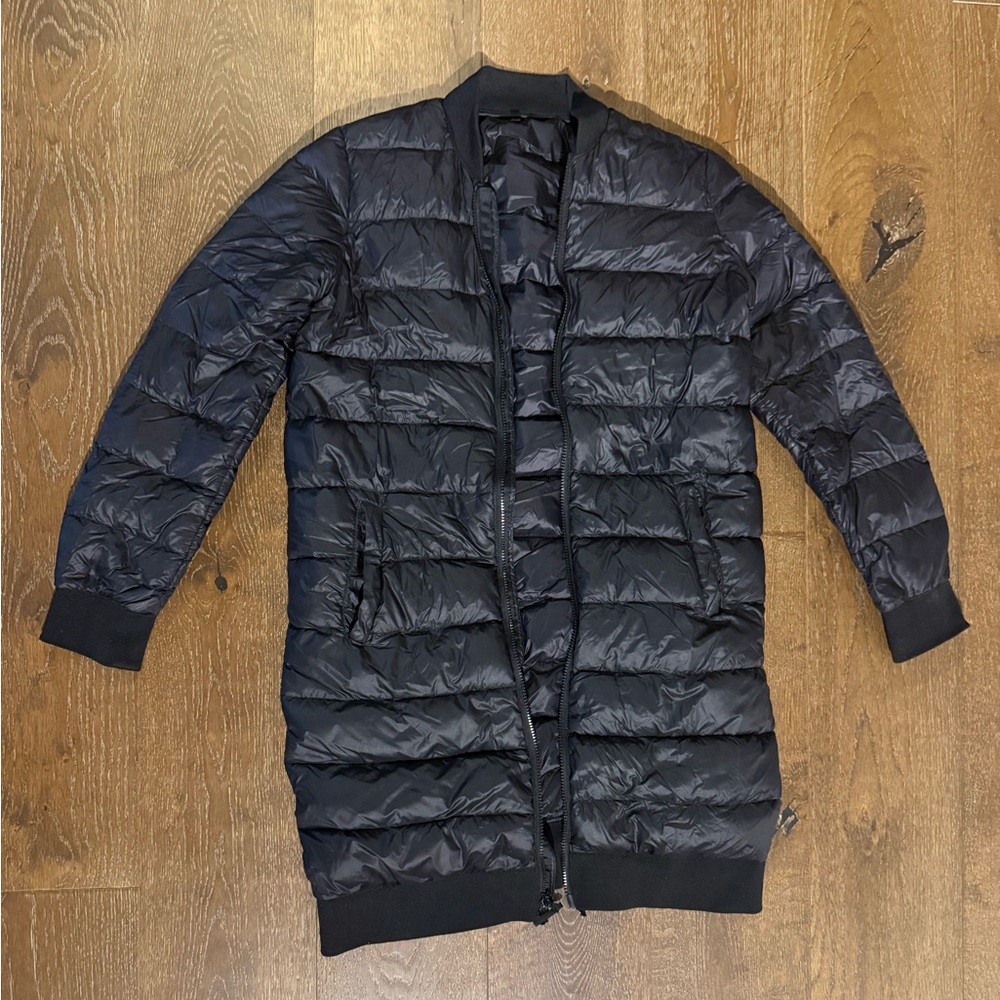 TNA Shiny Black Puffer Jacket
